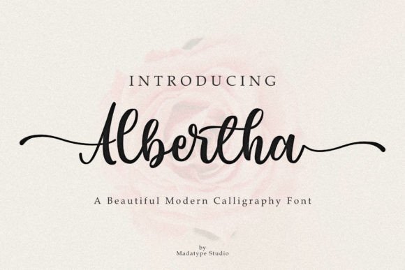 Albertha: A Modern Script Font for Digital Brand Builders
