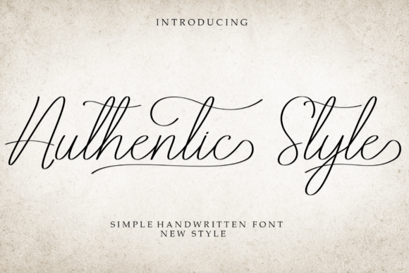 Authentic Style Font Review: A Handwritten Typeface with Real Branding Charm