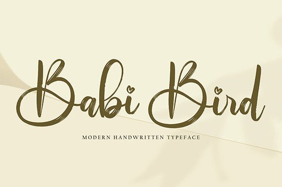 Babi Bird Font: An Elegant Script for Modern Web Design