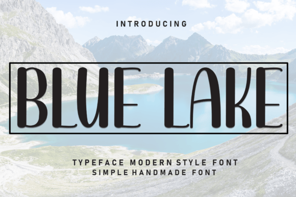 Blue Lake Font: A Handwritten Gem for Crafters and Small Shop Owners