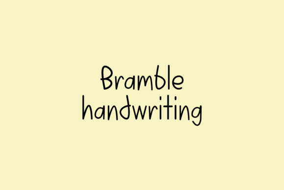 Bramble Font: Handwritten Charm for Editorial Projects
