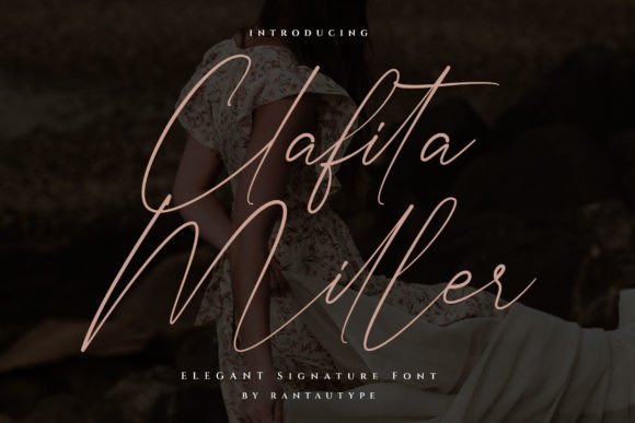 Clafita Miller: A Delicate Script Font for Handmade Labels, Printables, and Product Designs