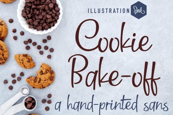 Cookie-bake off Font: Handwritten Warmth for Digital Design