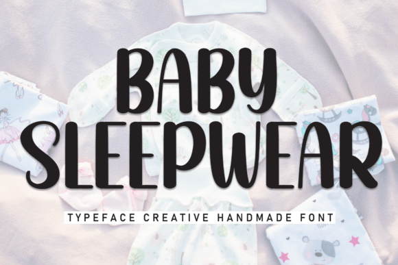 Crafting with Baby Sleepwear: A Sweet Handwritten Display Font
