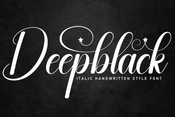 Deepblack Font: A Friendly Handwritten Typeface for Editorial Design
