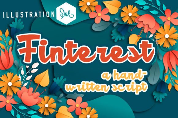 Finterest: A Handwritten Script Font With Editorial Charm