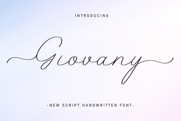 Giovany: A Script Font for Practical Small Business Branding