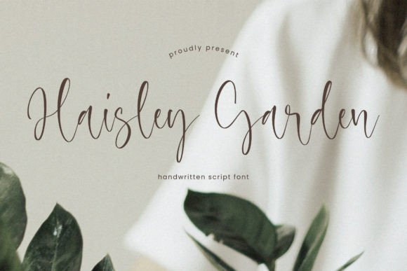 Haisley Garden: A Handwritten Script Font for Web Designers