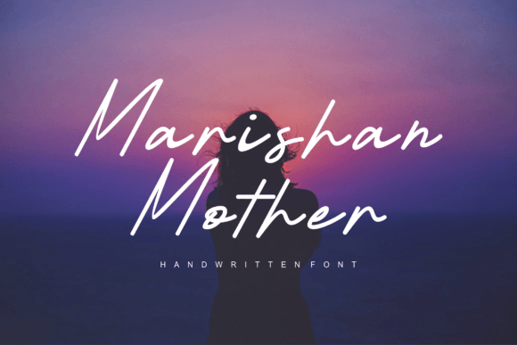 Marishan Mother Font: A Handwritten Script for Crafters and Makers
