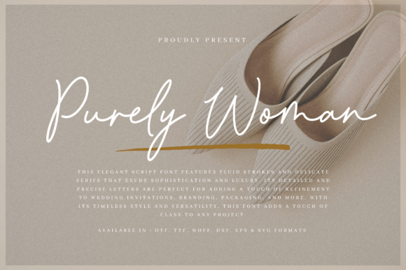 Purely Woman: A Script Font That Elevates Small Business Branding