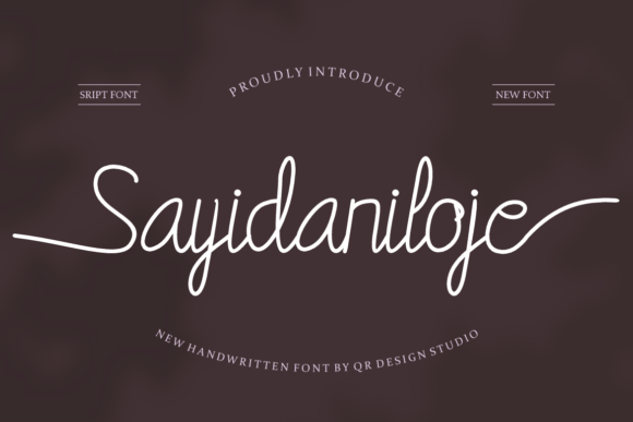 Sayidaniloje: A Handwritten Font That Brings Warmth to Web Design