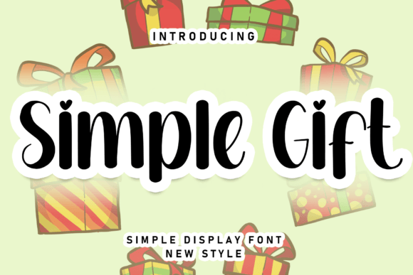 Simple Gift Font: Clean Typography for Modern Brand Campaigns