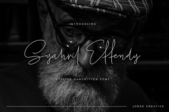 Syahril Effendy: A Handwritten Script Font for Editorial Storytelling