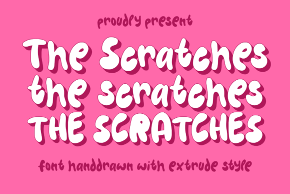 The Scratches Font: A Hand-Drawn Display Typeface for Brand Identity