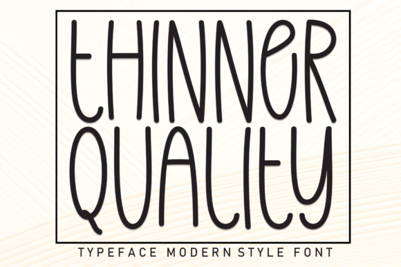 Thinner Quality: A Sweet Handwritten Font for Handmade Sellers