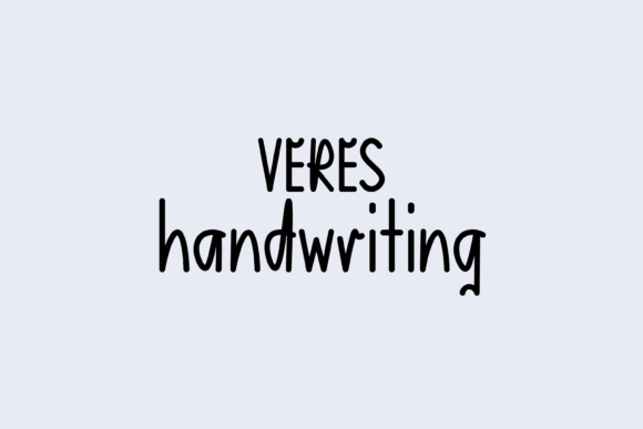 Veres Handwritten Font for Editorial Design and Publishing