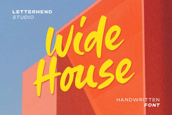 Wide House: A Handwritten Font for Editorial Storytelling
